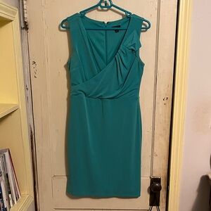 Ann Taylor Teal Sleeveless Mini Dress